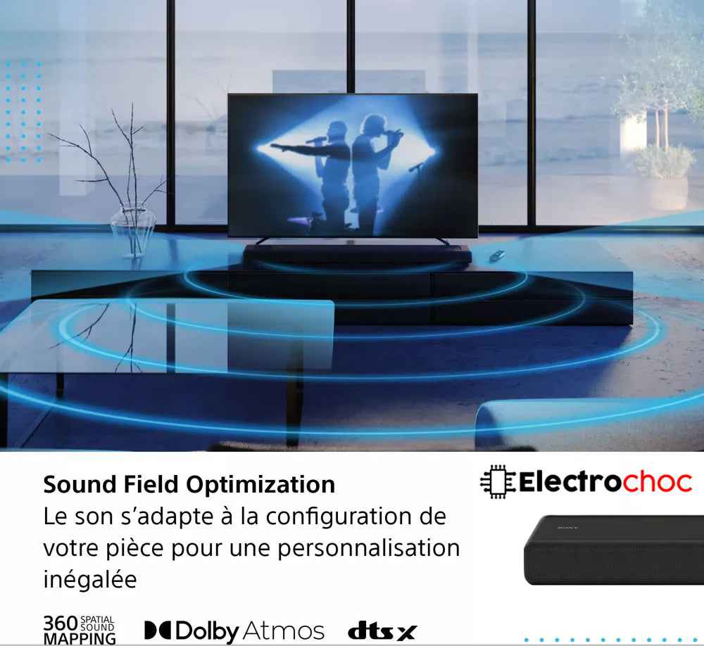 Un son immersif à 360° : Barre de son Sony HT-A3000